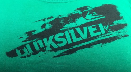-=NEW=- QUIKSILVER Boys Long Sleeve Shirt XL Green White - Picture 8 of 12