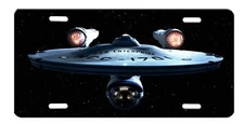Star Trek USS Enterprise High Gloss License Plate