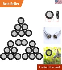20 Pcs Shower Head Gasket Set - Durable Rubber Washers Stainless Steel Seals