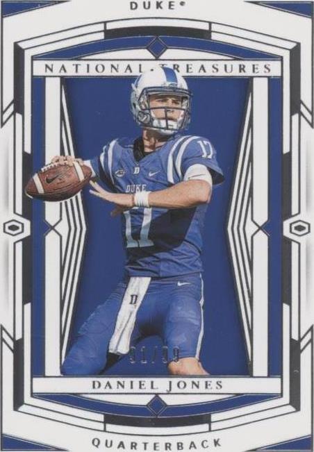 2020 Panini National Treasures Collegiate Daniel Jones #12 - 1 of 2