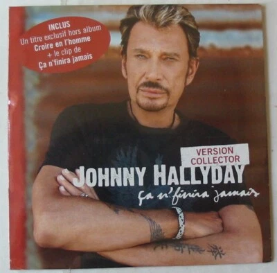Johnny HALLYDAY CA N'FINIRA JAMAIS VERSION COLLECTOR CD SINGLE NEUF SCELLE - Photo 1/2