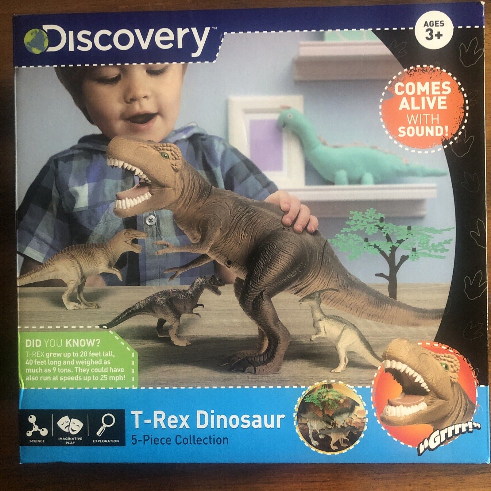 NEW Discovery Kids T-Rex Dinosaur Comes Raleigh Mall 5 Super intense SALE Piece Alive Collection