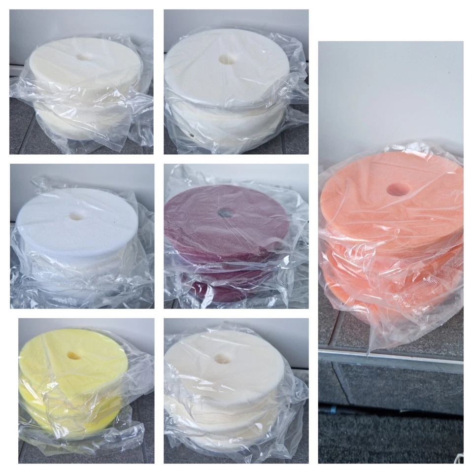 48 Exzenter Polierschwämme von ASP Hart Cut bis Finish 130/145 mm - Bild 2 von 4