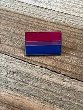 Bisexual Flag Lapel Pin 1 - Updated Silver