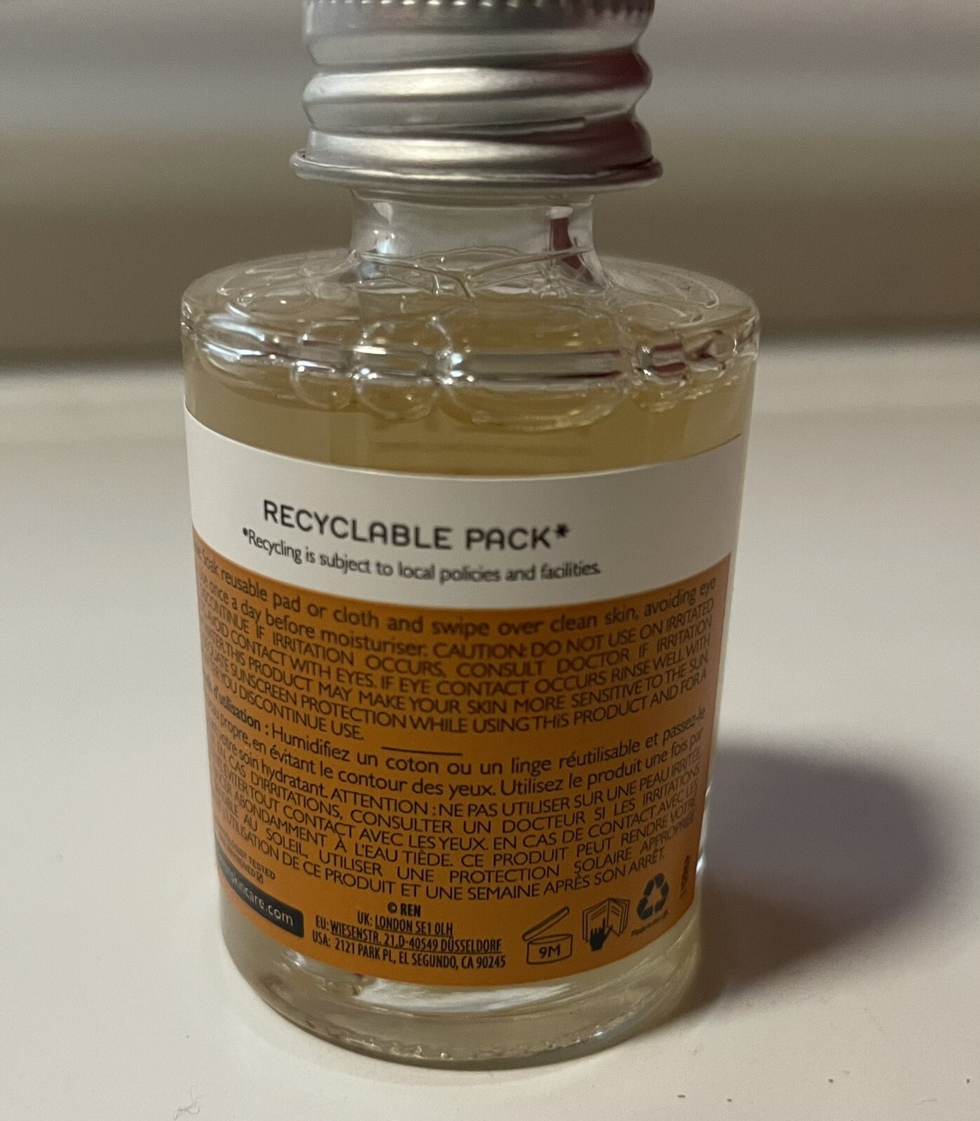 R. E. N. clean skincare Ready Steady Glow .daily AHA Tonic