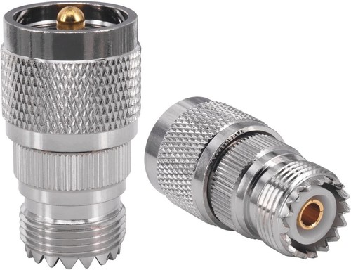 PL-259 UHF Male Plug to SO-239 UHF Female Jack Straight RF Adapter Connector - Picture 5 of 5