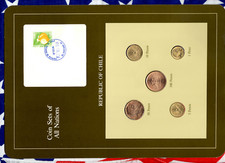 Coin Sets of All Nations Chile UNC 100 Peso 1987 5,10,50 Pesos 1989 1 Peso 1988