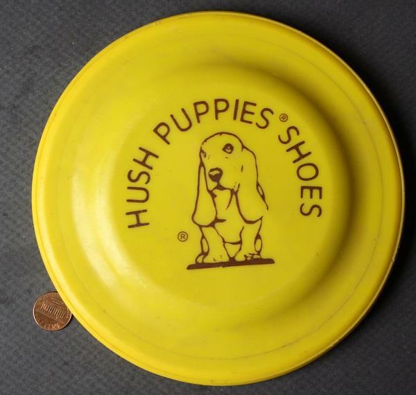 1960-70s Era Hush Puppies Basset Hound Mascot Frisbee style disc