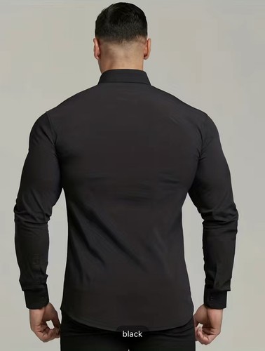 Comfortable and Stylish Men's Button-Up Shirt for Spring, Summer, and Autumn - Picture 2 of 4
