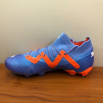 k Puma Future Ultimate FG AG Soccer Cleats Blue / Orange 107165-01
