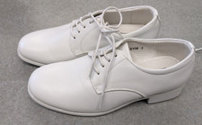 Boys White Matte Patent Leather Dress Shoes