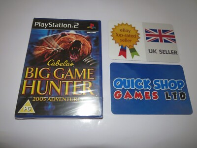 PS2 Cabela's Big Game Hunter 2005 Adventures, UK Pal, Neu & Sony Factory Sealed