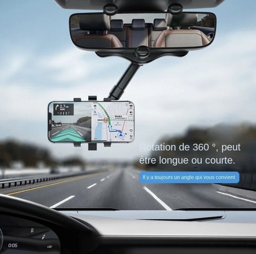 Support de téléphone universel pour rétroviseur de voiture - Photo 4/6