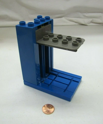 Lego Duplo Working Car Blue Lift 2002 Automobile Mechanic Shop Traffic Town Vtg