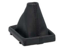 SCHALTMANSCHETTE FUR AUDI A4 B8 2008-2015 SCHALTSACK NATURLEDER SCHWARZ