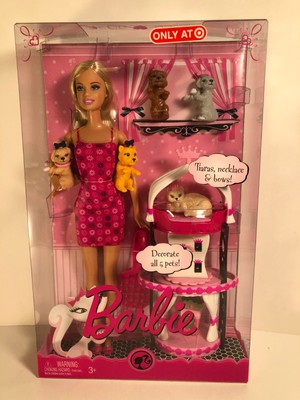 BARBIE & PETS COLOR YOUR WORLD PINK P3497 New in Box RARE