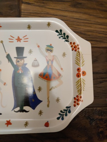 Anthropologie Rifle Paper Co. Nussknacker Serviertablett Urlaub Platte 20"X9" LN - Bild 2 von 7