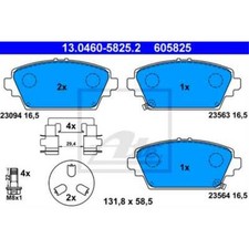 ATE Bremsbelagsatz Scheibenbremse vorne für Nissan Almera Tino 1.8 2.0