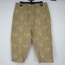 Vintage NWOT Route 66 tan floral capri pants