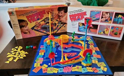 Vintage MOUSE TRAP Board Game Milton Bradley 1986 Missing Balls