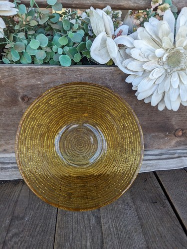 Vintage Anchor Hocking Amber Honey Soreno 8.5" Glass Bowl - Picture 2 of 7