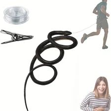 43" Rubber Snake Prank Toy Fake Snake Gag Gift Golf Snake W/Pull String & Clip