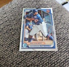 2024 Bowman Chrome Baseball Daiverson Gutierrez BCP-59 New York Mets Prospect 