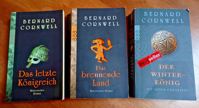 3x Bernard Cornwell Historische Romane Der Winterkönig Das brennende Land Paket