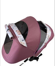 Custom made Mauve pink bugaboo bee 5 canopy slightly used.