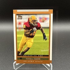 Topps 2003 Terrell Suggs #114 Rookie Arizona State Football Card. rookie card picture