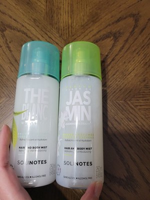 2pk Solinotes The Blanc And Jasmine Blossom  Hair And Body Mists 8.45 fl oz each