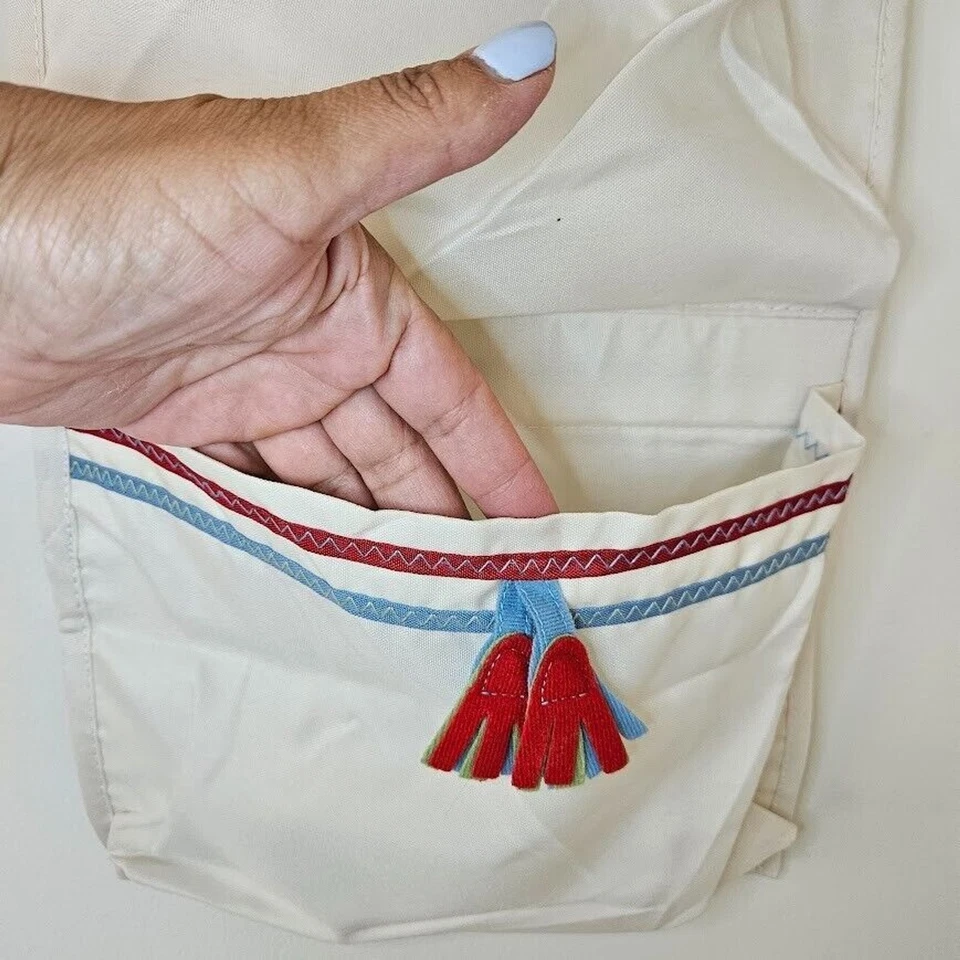 Ikea Nursery Storage Organizer Hanging Shelves Children 3 Tier Beige - Image 3 of 4