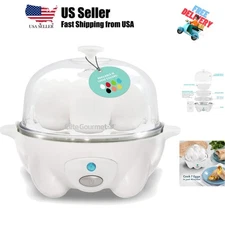 Rapid Egg Cooker, 7 Easy-To-Peel, Hard, Medium, Soft Boiled Eggs, Poacher, Om...