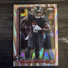 2025 Topps Chrome Kyle Pitts Ray Wave Falcons #14 