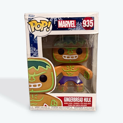 Funko Pop! Marvel Gingerbread Hulk Bobble-Head Vinyl Figure #935