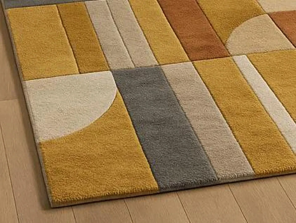 Neue Farbe Mehrfarbig Handgetuftet Nz Wolle Teppich Design Luxus Handgefertig... - Bild 3 von 3