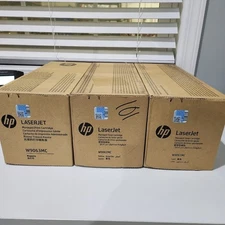 HP W9061MC, W9062MC, W9063MC; Cyan, Yellow, Magenta  Toner  Lot of 3