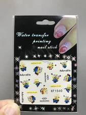 1Sheet/Lot Popular Exquisite Water Transfer DIY Nail Sticker XF1560