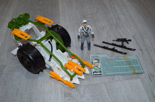 1989 Gijoe Snow Vehicle & Driver (Arctic Blast mit Windchill) 100% komplett!