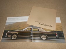 1978 Lincoln Continental Brochure Huge 20 P. 75th Anniversary Prestige Catalog 1978 Lincoln Continental Brochure Huge 20 P. 75th Anniversary Prestige Catalog