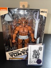 NECA TMNT TRICERATON GLADIATOR Teenage Mutant Ninja Turtles Eastman Signed COA