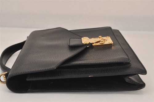 Authentic Louis Vuitton Epi Monceau 2Way Shoulder Hand Bag Black M52122 LV 0622N - Picture 5 of 10