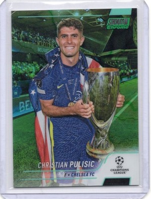 2021-22 Stadium Club Chrome #85 Christian Pulisic Green Refractor /199