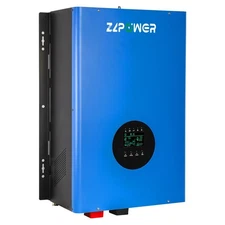 ZLPOWER 48V Inverter 8KW Solar Hybrid Off Grid Low Frequency with 2x80A MPPT
