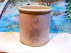 RED WING 5 GALLON BIRCH LEAF CROCK ~ UNION STONEWARE RED WING MINN  1895 - 1906