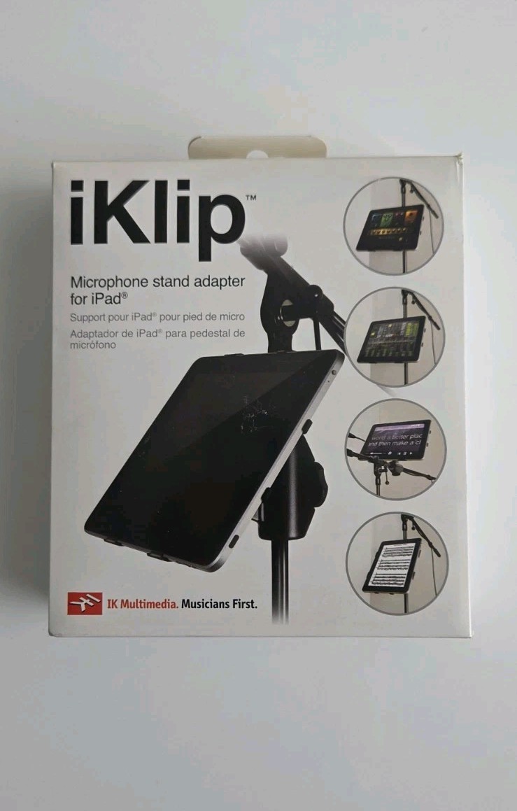 IKlip Microphone Stand Adapter for iPad - Hands-Free Mount for Music & Podcasts