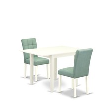 3 Piece Modern Dining Set consists A Kitchen Table