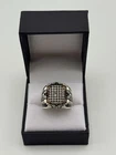 Vintage Sterling Silver 925 Cz Stones KAR Turkey Ring Mens Used Size 9