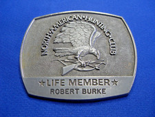 Collectible - North American Hunting Club life member belt buckle