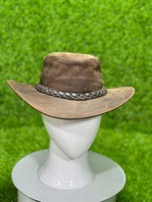 Brown leather cowboy hybrid Braided wide brim Victorian cosplay costume hat